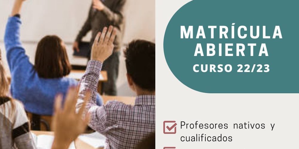 Matrícula abierta curso 2022/2023